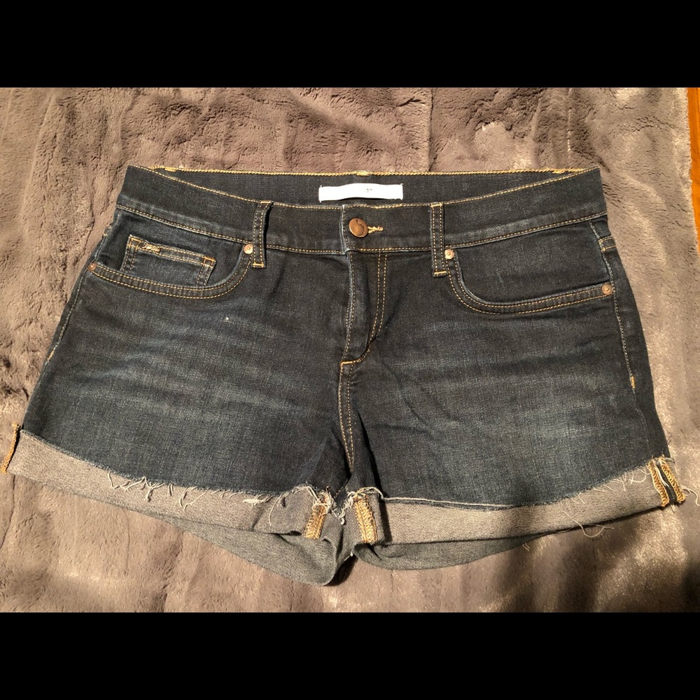 JOE’S raw hem denim shorts